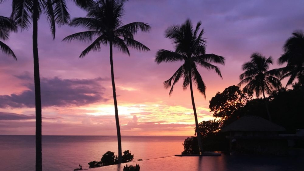 Philippinen Sonnenuntergang